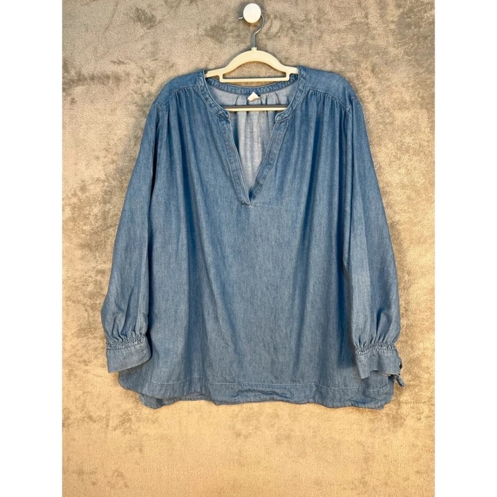 Old Navy Blue Denim Blouse